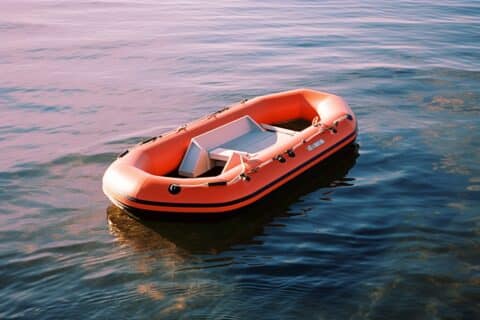 Kayak Gonflable 2 Places Pour Pêche Et Loisirs - PVC Robuste, Avec 2 Supports De Pagaie, Taille M (100x175 Cm) - 4